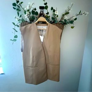 ZARA PU leather vest